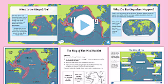 KS2 The Ring of Fire PowerPoint and Activity Pack